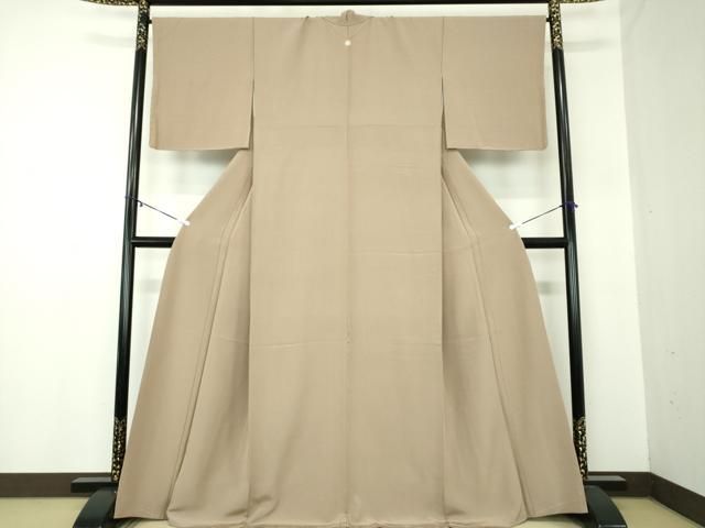 平和屋着物 上質な色無地 生壁色 鈴乃屋扱い 正絹 ps