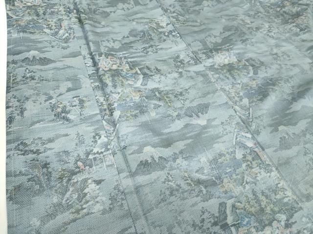 人物風景文 正絹