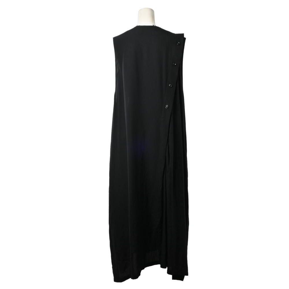 Y s ノースリーブ ボタン ワンピース ドレス