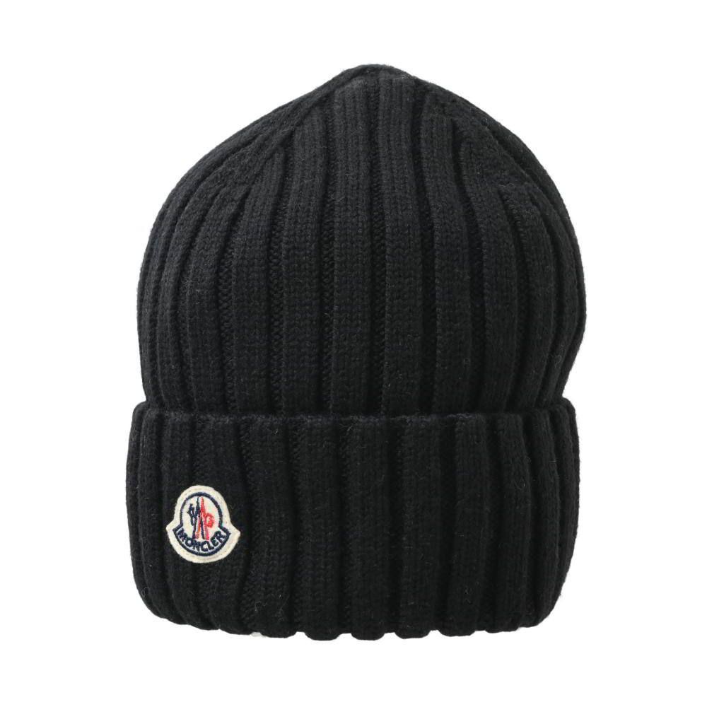 MONCLER BERRETTO ロゴワッペン ニットキャップ ビーニー