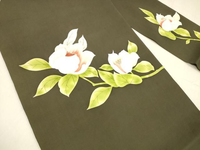 平和屋着物 塩瀬 九寸名古屋帯 手描き 正絹 cm