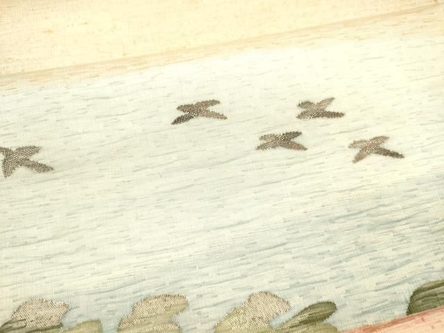  平和屋着物 八寸名古屋帯 紬地 飛鳥文 正絹 cm 名古屋帯 帯