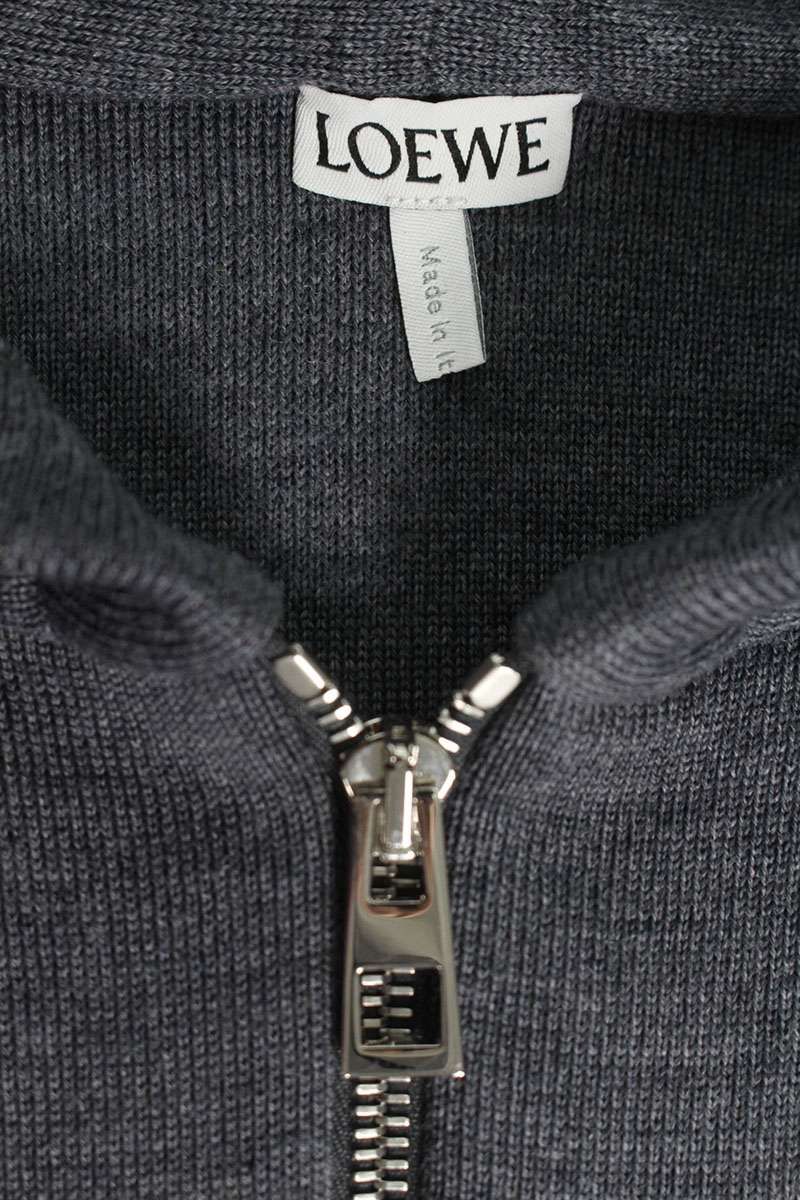 ロエベ H526Y16K84 アナグラムジップニットパーカー メンズ L - メルカリ