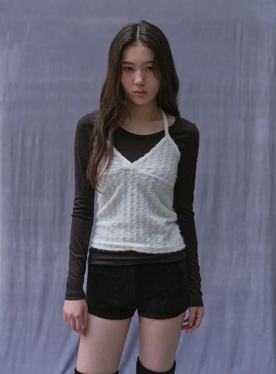 リリコッツ スノウ ホルタービスチェ コージー ウール Tシャツ