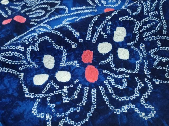  平和屋着物∴夏物 浴衣 有松鳴海絞り 舞蝶文 綿 ng 浴衣単品 浴衣