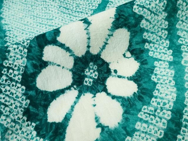  平和屋着物∴夏物 浴衣 有松鳴海絞り 立涌花菱文 綿 ng 浴衣単品 浴衣