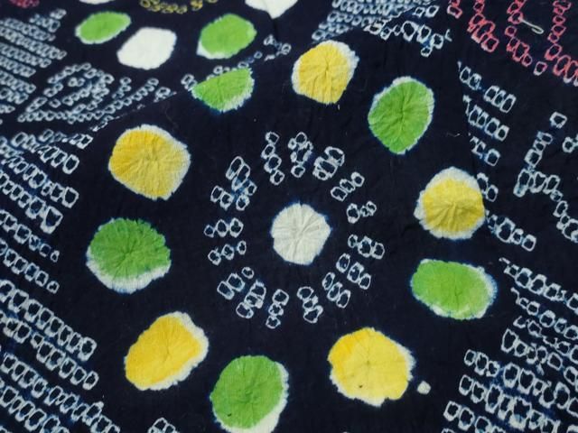  平和屋着物∴夏物 浴衣 有松鳴海絞り 舞菊尽くし 綿 ng 浴衣単品 浴衣