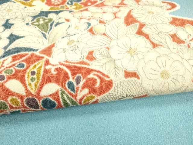 平和屋着物○九寸名古屋帯 辻が花 鬼しぼ縮緬 正絹 逸品 DABA0571cm