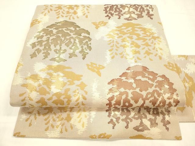 平和屋着物○九寸名古屋帯 抽象文様 金糸 正絹 逸品 DABA0590cm - メルカリ