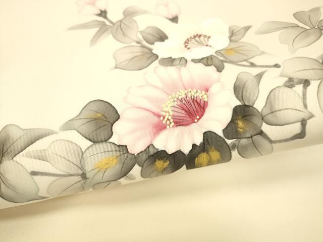 九寸名古屋帯 枝花文