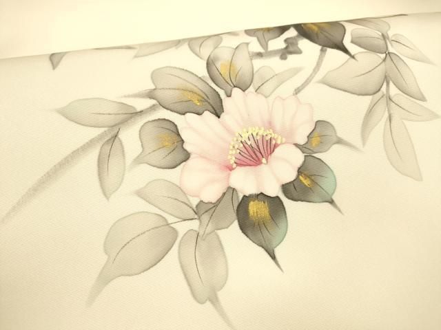 九寸名古屋帯 枝花文