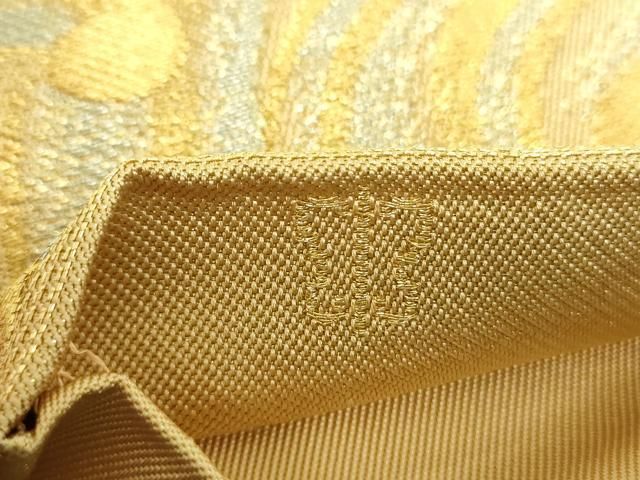  平和屋着物 西陣 川島織物 六通柄 本袋帯 立波花文 金銀糸 正絹 ps 袋帯 帯