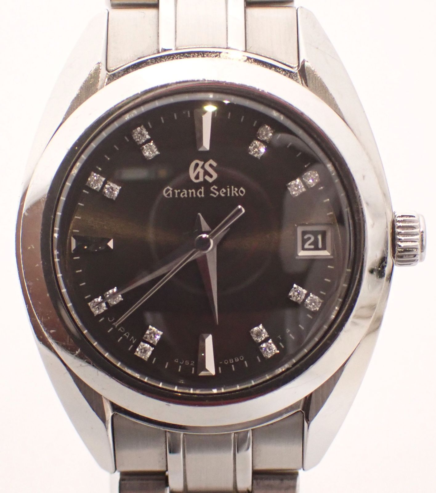 Grand Seiko グランドセイコー エレガンス 4 J 52 0 AC STGF 373 SS QZ クォーツ ステンレス グレー文字盤 レディース