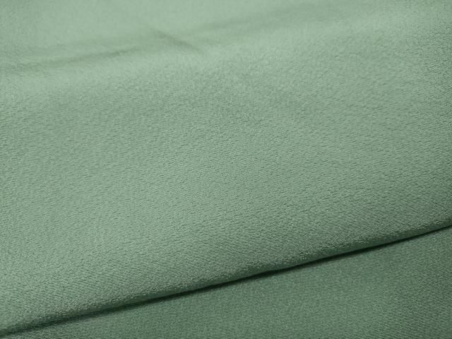  平和屋着物 上質な色無地 錆青磁色 正絹 ut 色無地 着物