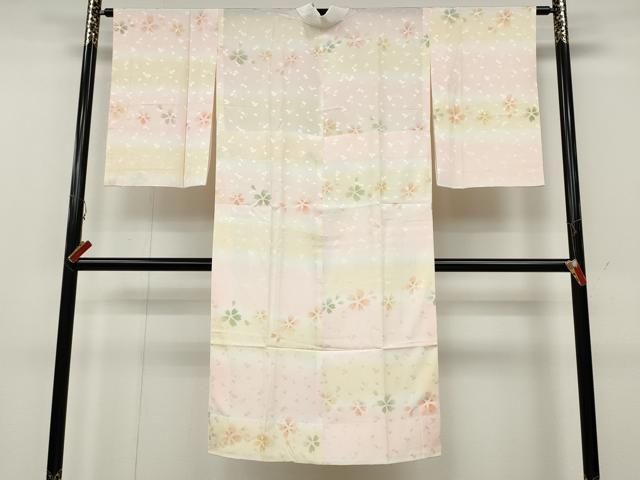 平和屋着物●振袖用長襦袢　無双仕立て　絞り　舞花文　正絹　逸品　CABD7532ut 平和屋着物○振袖用長襦袢 無双仕立て 絞り 舞花文 正絹 逸品 CABD7532ut
