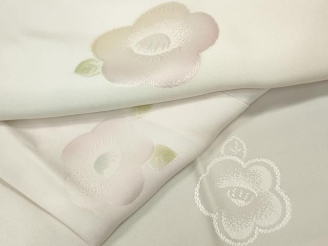 平和屋着物●長襦袢　袷　椿　暈し染め　正絹　逸品　CABA8341ut 平和屋着物○長襦袢 袷 椿 暈し染め ストア 正絹 逸品 CABA8341ut 平和屋