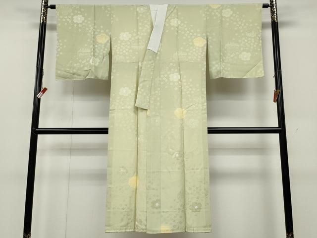 平和屋着物 長襦袢 袷 絞り 風景舞花地紋 正絹 ut