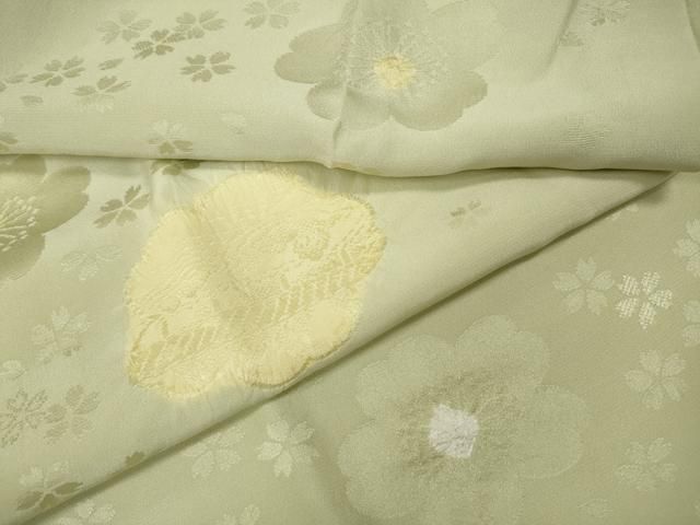 平和屋着物 長襦袢 袷 絞り 風景舞花地紋 正絹 ut