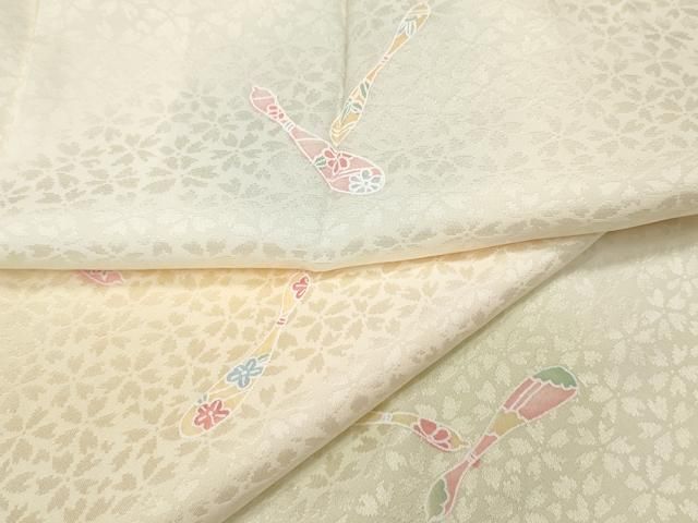 平和屋着物 長襦袢 無双仕立て 瓢箪花文 暈し染め 正絹 ut