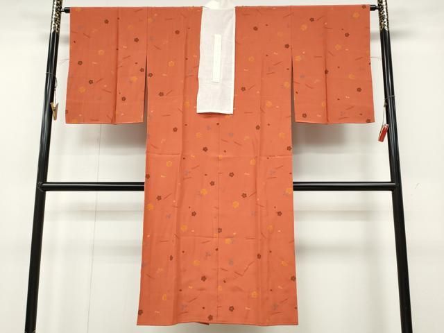  平和屋着物 長襦袢 無双仕立て こぼれ松葉舞花文 金彩 正絹 ut 長襦袢 長襦袢 半襦袢