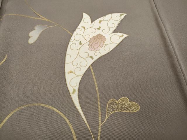 平和屋着物○ジャパンオートクチュール 渡辺雪三郎 訪問着 花唐草文