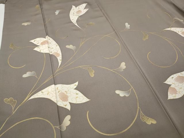 平和屋着物○ジャパンオートクチュール 渡辺雪三郎 訪問着 花唐草文