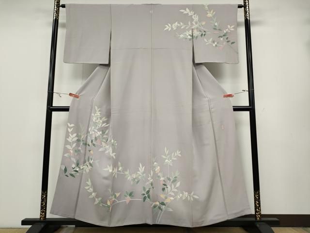 平和屋着物●本加賀友禅作家　成竹登茂男　訪問着　南天文　暈し染め　正絹　逸品　CABA8373ut 平和屋着物○本加賀友禅作家 成竹登茂男 訪問着 南天文