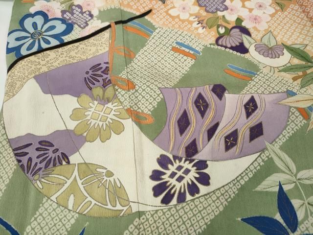 几帳草花尽くし 金銀彩