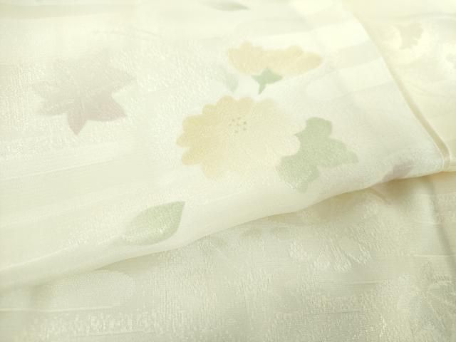 平和屋着物○上質な長襦袢 無双仕立て 作家物 花の詩 暈し