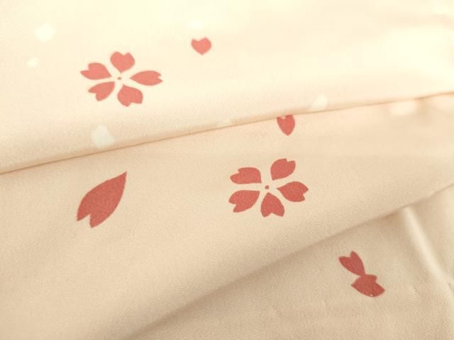  平和屋着物 上質な長襦袢 無双仕立て 半衿刺繍 舞桜 正絹 ps 長襦袢 長襦袢 半襦袢