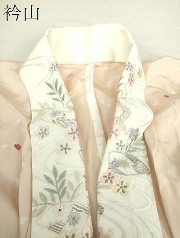 無双仕立て 半衿刺繍