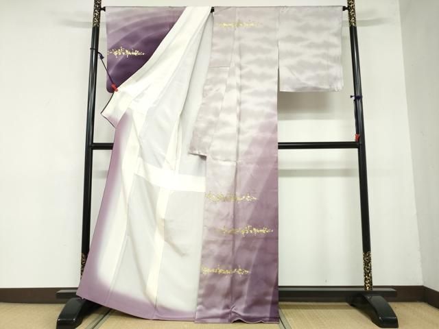 平和屋着物○皇室献上作家 北出与三郎 訪問着 箔散らし文 暈し染め