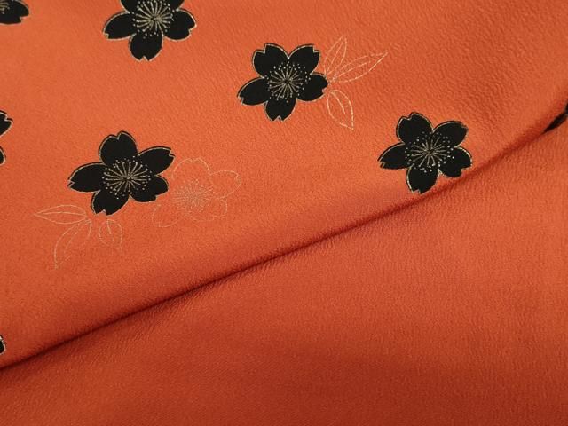 平和屋着物○小振袖 二尺袖 舞桜文 金彩 洗える着物 DAAZ7660ud - メルカリ