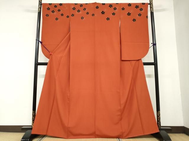 平和屋着物 小振袖 二尺袖 舞桜文 金彩 洗える着物 ud