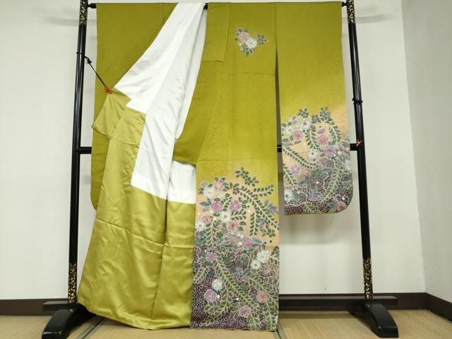 平和屋着物 豪華振袖 辻が花 無落款 正絹 ud