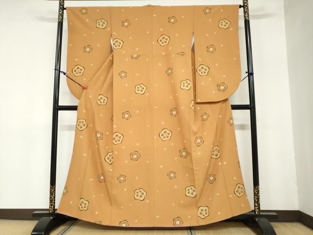 平和屋着物 世界的ファッションデザイナー 山本寛斎 kansaiブランド 小振袖 二尺袖 舞花文 金彩 洗える着物 ud