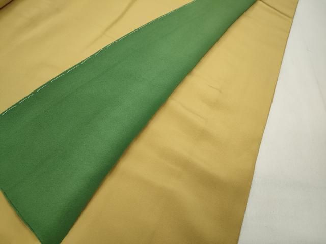 平和屋着物○服飾評論家 市田ひろみ監修 色無地 舞花地紋 芥子色 正絹