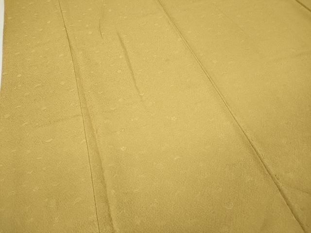 平和屋着物○服飾評論家 市田ひろみ監修 色無地 舞花地紋 芥子色 正絹