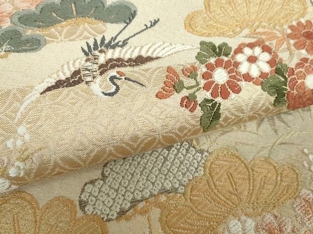 錦繍綴 御所松鶴文