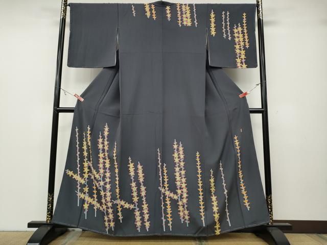 平和屋着物 訪問着 作家物 枝花文 正絹 ut