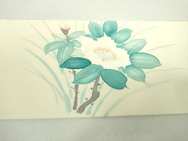 九寸名古屋帯 枝花文