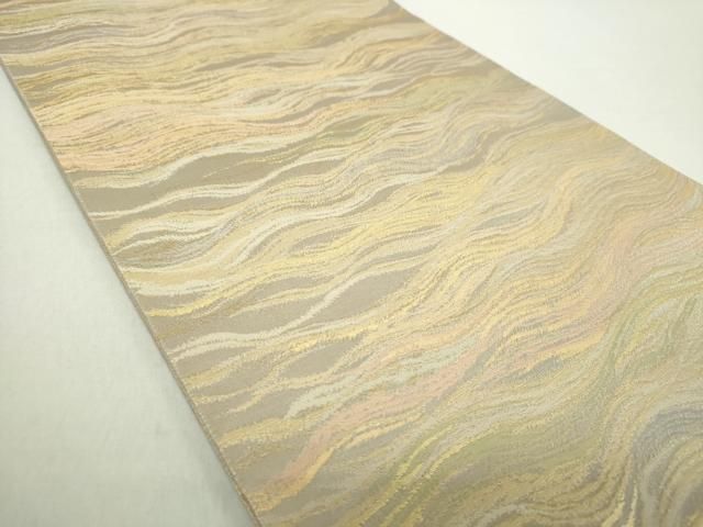 平和屋着物 西陣織 陰山織物謹製 箔屋清兵衛 全通柄袋帯 波霞 金糸 正絹 ps