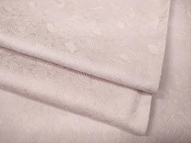 平和屋着物 上質な色無地 南天地紋 鴇色 ロング丈 正絹 ut