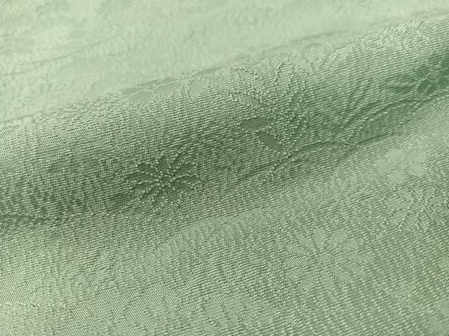  平和屋着物 上質な色無地 花松地紋 水浅葱色 正絹 vp 色無地 着物