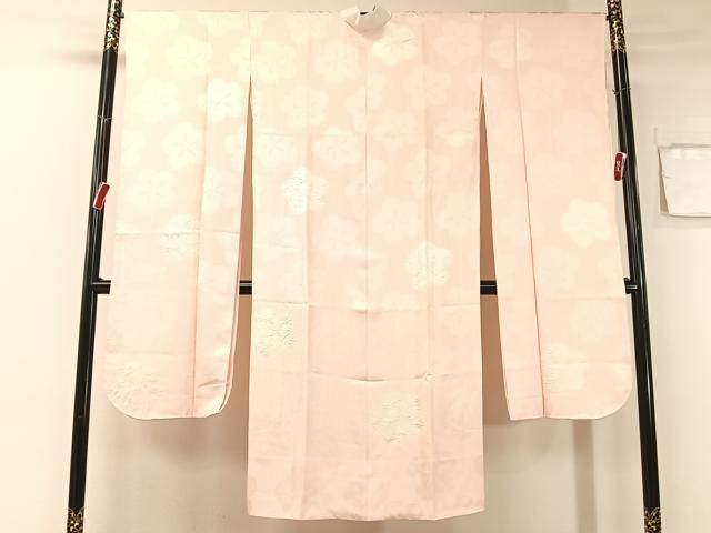 平和屋着物 振袖用長襦袢 袷 絞り 梅地紋 正絹 vp