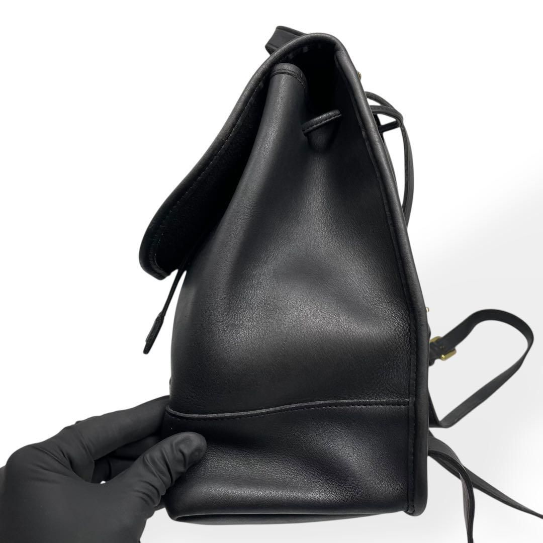 ✨極美品✨OLD COACH リュック 5408 ブラック レザー 極美品 COACH オールドコーチ リュック USA製 ブラック レザー 本革