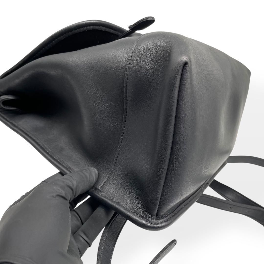 極美品 COACH オールドコーチ リュック USA製 ブラック レザー 本革