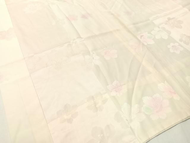 平和屋着物○振袖用長襦袢 無双仕立て 舞花地紋 暈し染め 正絹 逸品