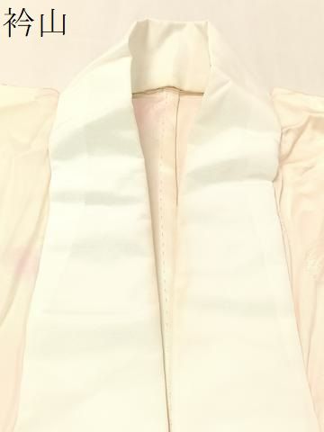 平和屋着物○振袖用長襦袢 無双仕立て 舞花地紋 暈し染め 正絹 逸品