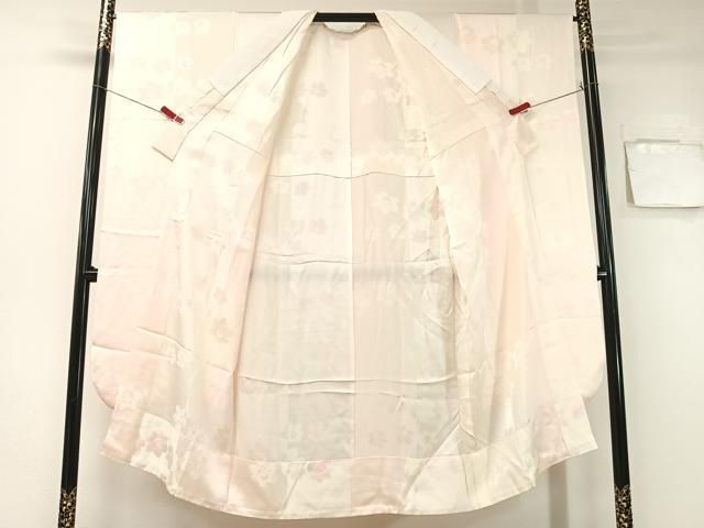  平和屋着物 振袖用長襦袢 無双仕立て 舞花地紋 暈し染め 正絹 vp 長襦袢 長襦袢 半襦袢